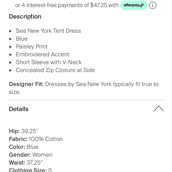 SEA NY Denim dress with polka dots - Picture 2 of 4